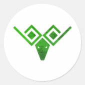 Stier Dierenastrologie Teken Ronde Sticker (Voorkant)