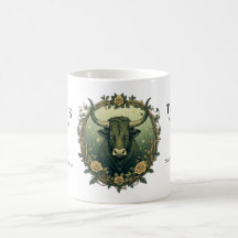 Stier Dierenriem Art Nouveau Stier