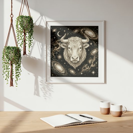 Stier Dierenriem Hemellichamen Astrologie Poster