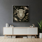 Stier Dierenriem Hemellichamen Astrologie Poster