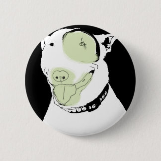 stier doodsbang ronde button 5,7 cm
