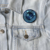 Stier/draak Ronde Button 5,7 Cm (In situ)