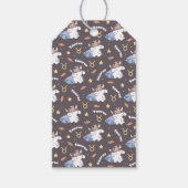 Stier dromen - Slaperig Zodiac Bunny Patroon Cadeaulabel (Voorkant)