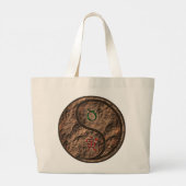 Stier en aarde tijger grote tote bag (Achterkant)