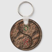Stier en aarde tijger sleutelhanger (Achterkant)