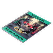 Stier en Beer Gepersonaliseerd Notitieboek (Linkerzijde)