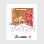 Stier- en Beerdaghandelaren  Sticker (Vel)