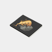 Stier- en beursohandeledendesign post-it® notes (Schuin)