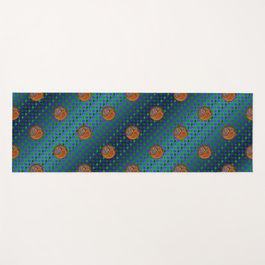 Stier en houtox yogamat (Voorkant (horizontaal))