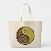 Stier- en metaalgeit grote tote bag (Achterkant)
