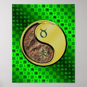 Stier- en metaalgeit poster