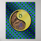 Stier en metalen os poster (Voorkant)