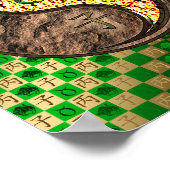 Stier en vuursnelheid poster (Hoek)