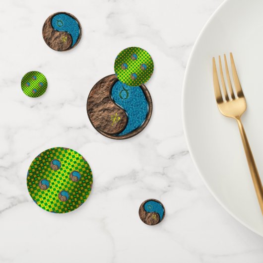 Stier en wateraap confetti (Groep)