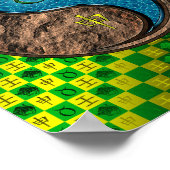 Stier en wateraap poster (Hoek)