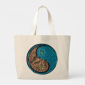 Stier en watergeit grote tote bag (Achterkant)