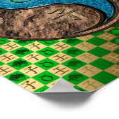 Stier en waterrat poster (Hoek)