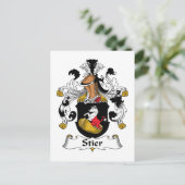 Stier Family Crest Briefkaart (Staand voorkant)
