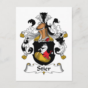 Stier Family Crest Briefkaart