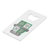 Stier Geboortecrest™ voor 20-30 april Creditkaart Flessenopener (Voorkant Gekanteld)