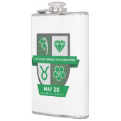 Stier Geboortedag Crest™ voor 1-20 mei Heupfles (Links)
