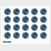 Stier/geit Ronde Sticker (Vel)