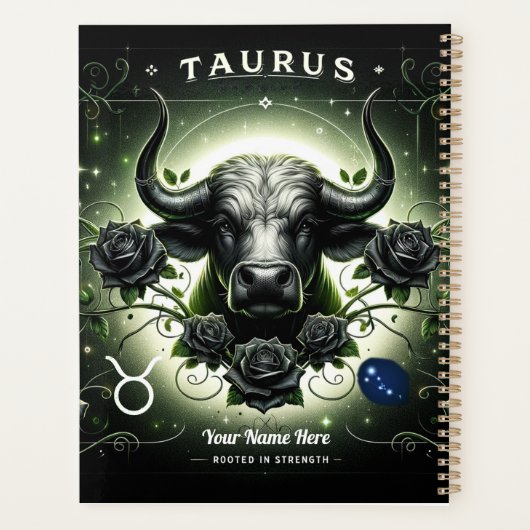 Stier "Geworteld in kracht" Planner (Achterkant)