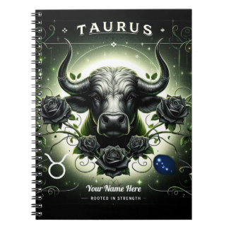 Stier "Geworteld in kracht" Spiral Notitieboek