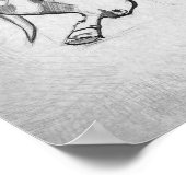 Stier - Grafisch Tekenen Poster (Hoek)