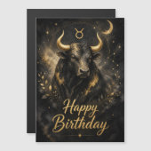 Stier Happy Birthday Sternzeichen Design (Voorkant / Achterkant)