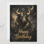 Stier Happy Birthday Sternzeichen Design (Voorkant)