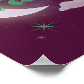 Stier Hemelse Maan Wolk Sterren Astrologie Kunst Poster (Hoek)