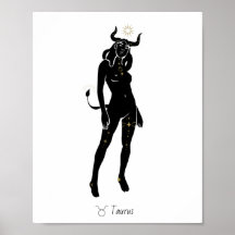 Stier Hemelse Stier Godin Zon Kroon Kunst
