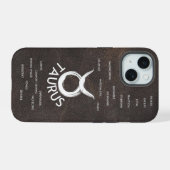 Stier Horoscoop Kenmerken Mannen iPhone 15 Case (Achterkant horizontaal)