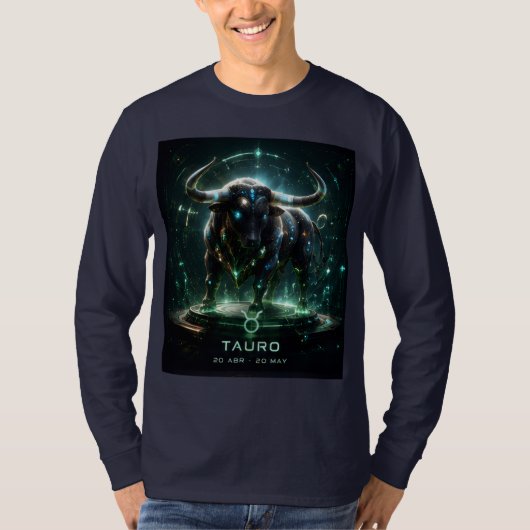 stier, horoscoop,  t-shirt (Voorkant)