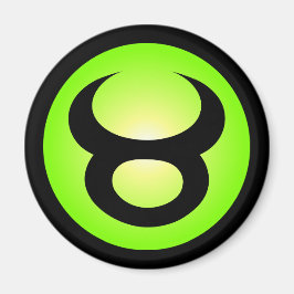 Stier Horoscoop Teken Zonnig Groen Magneet