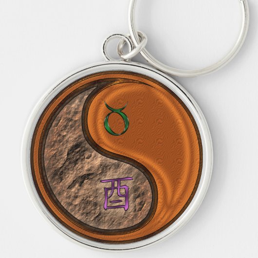 Stier & Hout Haan Sleutelhanger (Voorkant)