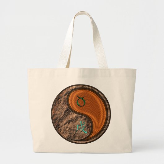 Stier & Hout Hond Grote Tote Bag (Voorkant)