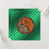 Stier & Hout Hond Kaart (Voorkant / Achterkant in situ)