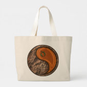 Stier & Hout Paard Grote Tote Bag (Achterkant)