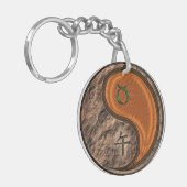 Stier & Hout Paard Sleutelhanger (Voorkant Links)