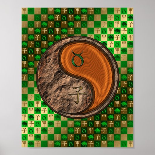 Stier & Hout Rat Poster (Voorkant)