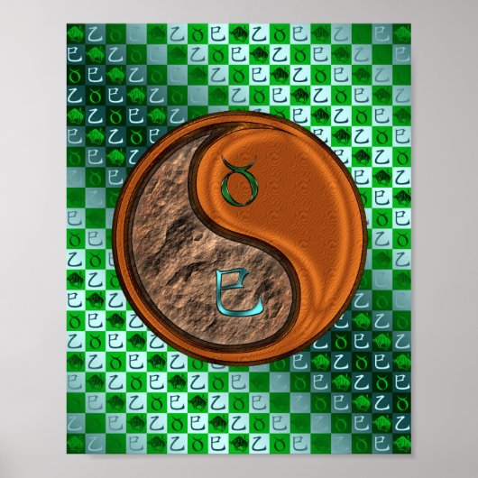 Stier & Hout Slang Poster (Voorkant)