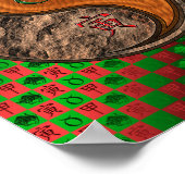 Stier & Hout Tijger Poster (Hoek)