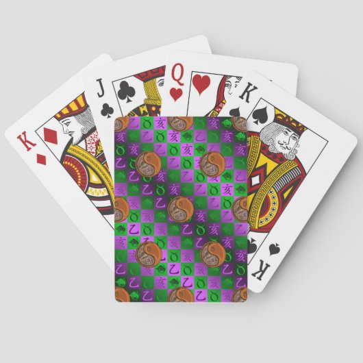 Stier & Houten Everzwijn Pokerkaarten (Achterkant)