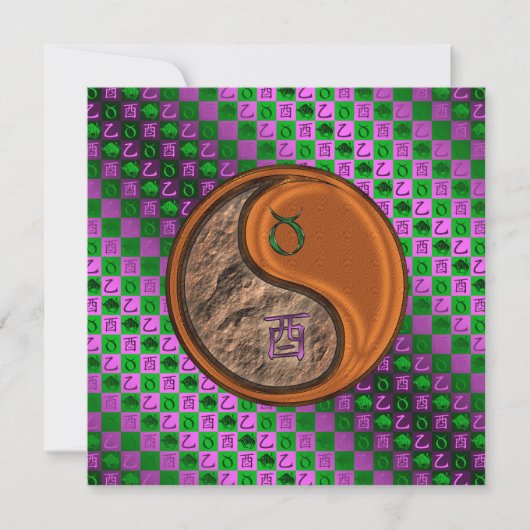 Stier & Houten Haan Kaart (Voorkant)