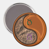 Stier & Houten Haan Magneet (Voorkant / Achterkant)