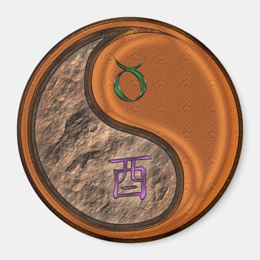 Stier & Houten Haan Magneet (Voorkant)