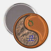 Stier & Houten Os Magneet (Voorkant / Achterkant)