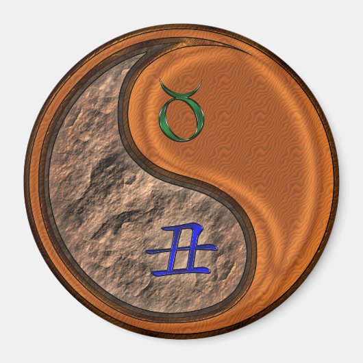 Stier & Houten Os Magneet (Voorkant)